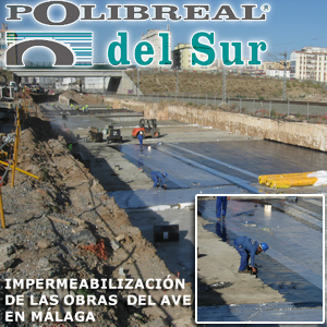 Impermeabilizacion obras del ave en Malaga